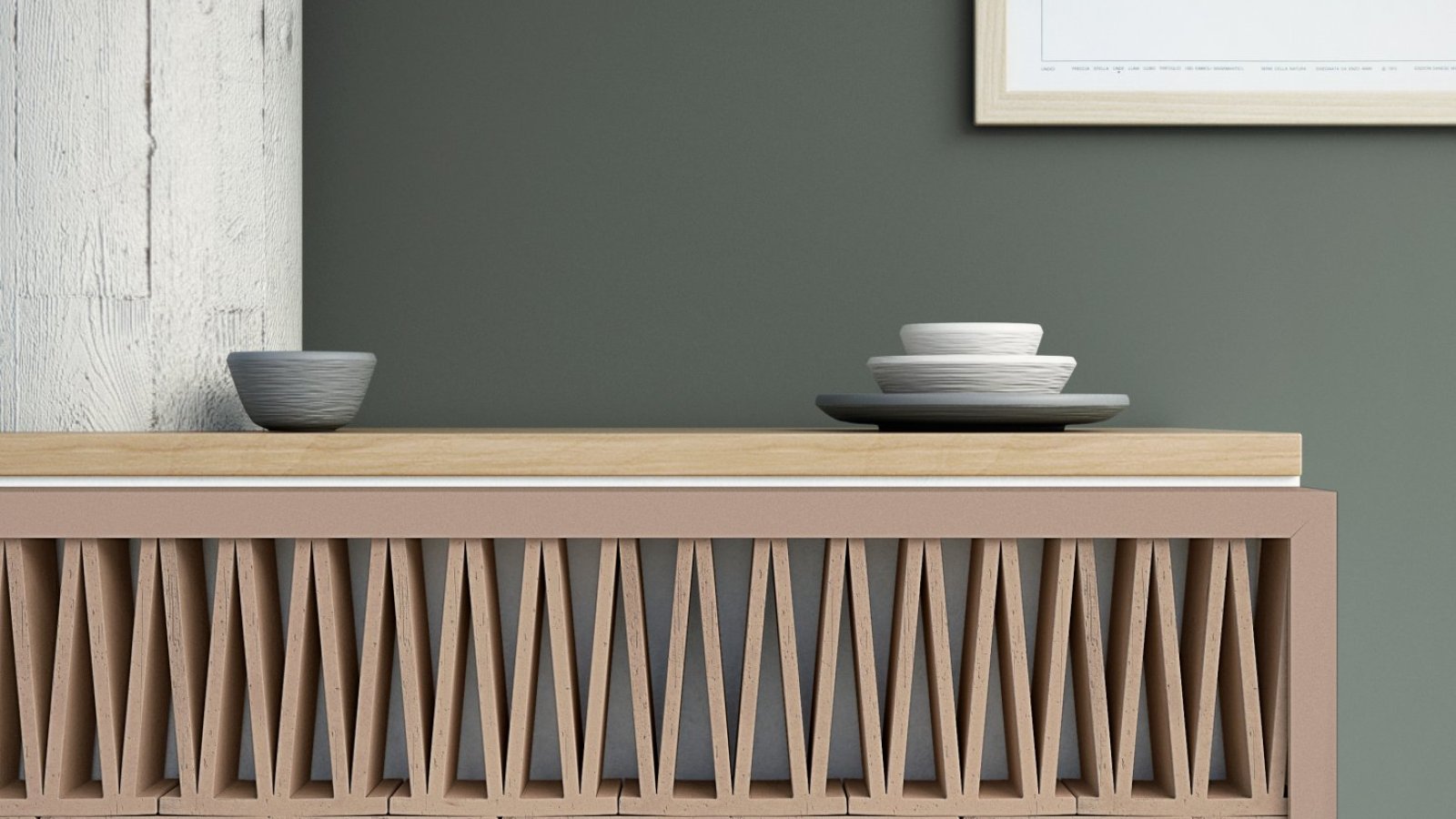 Åpen terracottavegg Celosia fra Mutina