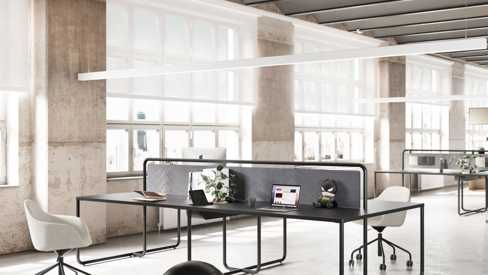 Buestruktur over Itube benchen fra Alea Office