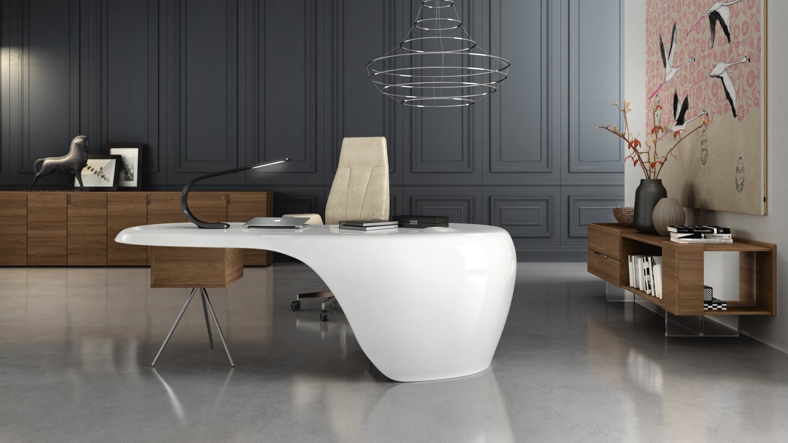Designskrivebord Uno fra Della Rovere