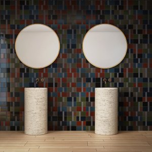 Detalj av Diaramas silketrykksstripe i høy lagtykkelse