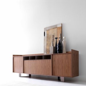 Lloyd skrivebord med frontpanel i plateoverflate