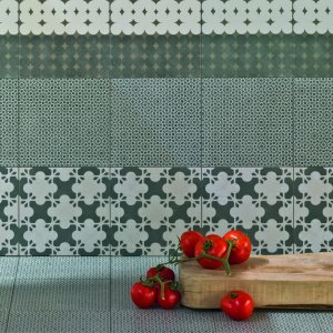 Detalj av Azulej moensteret Trama fra Mutina