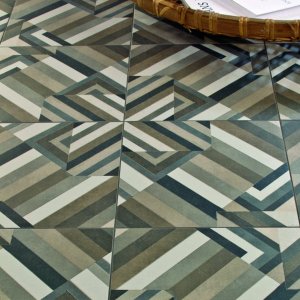 Detalj av Azulej moensteret Gira fra Mutina