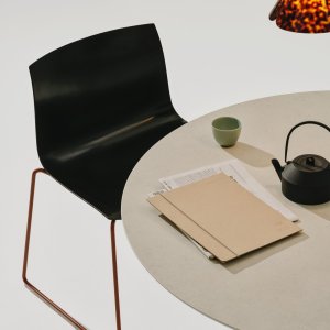 Papirstrukturen synlig på overflaten av Catifa Carta skallet