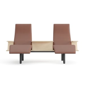 Pausit Lounge med to chaise longue-moduler og mellombord