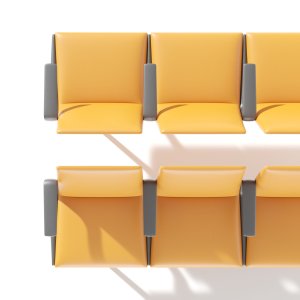 Pausit-modul med sittepute på metallrammen