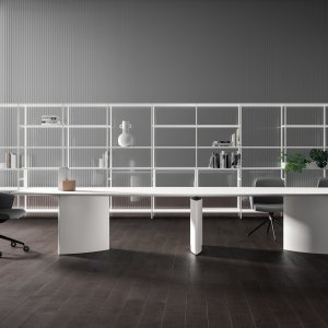 Rundt Trilo møtebord med 120 cm diameter