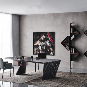 Bronsefarget stålben på Cattelan Italia Nasdaq