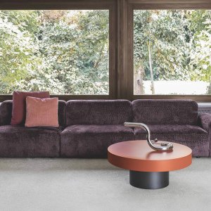 Cloud fra Flexteam som 375 cm lang modulsofa i lyst bouclé-stoff