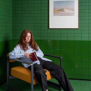 Din-mosaikk på 30x30-nett under legging