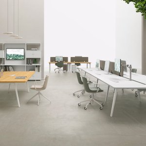 Sidebord på bærende skuffeseksjon med fire skuffer, E-Place DVO Office