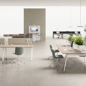 Presset stålplatestolpe på E-Place A-stativet