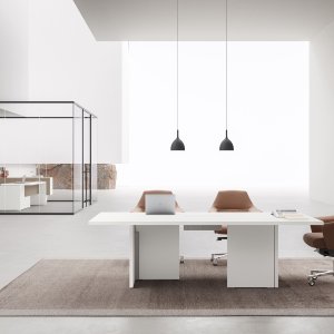 Moderne skrivebord Oxford fra DVO i 38 mm plater