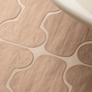 Italienske designfliser Faces & Figures med Ears og Mouths blanke på Chalk matt