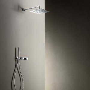 Nærbilde av grepet på servantbatteriet Mint fra Fantini