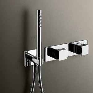 Designkraner på vegg: Mint i Matt Gun Metal med 19 cm utstikk