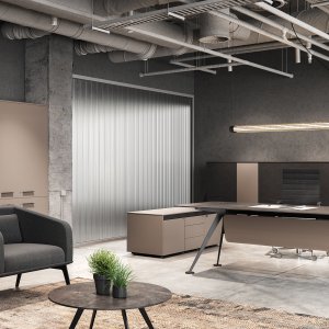 Trapesformet Mediawall-bord fra Spike kollektionen