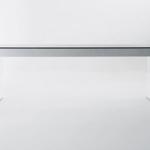 Håndbørstet svart aluminium på Air Desk