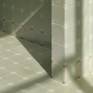 Resepsjon med Homage to the Square-vegg