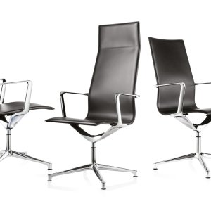 Kuna Chair i hvitt skinn