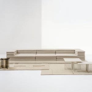 Kontorsofa og loungestoler: Acamante fra LaCividina, treseter på 395 cm