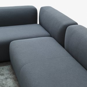 Forskjøvet rygg på sofaen Suiseki fra LaCividina