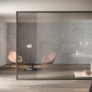 Skillevegger Simple Bold fra Luconi i dobbelt glass