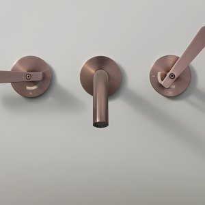 Lutezia fra Cea Design, termostatisk kantsett for badekar