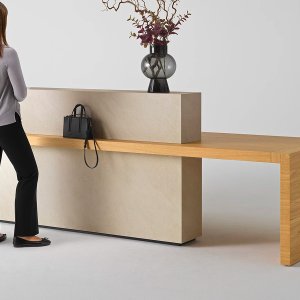 Innsiden av toppelementet på Kyo Reception, alltid samme finish