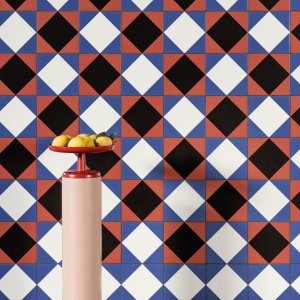 Håndtegnet dekor Black Green av Nathalie Du Pasquier, Mattonelle Margherita