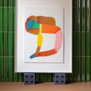 Rombini Triangle Large i Vert craquelé av brødrene Bouroullec