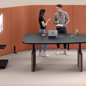 Otto bench fra Martex med fire plasser sett ovenfra
