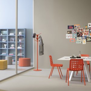 Arbeidsbord Arki-Table ARKW9 for seks med skillepaneler