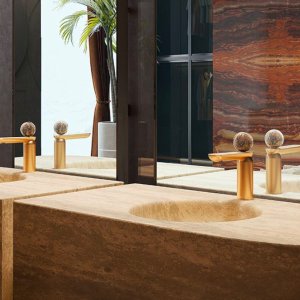 Termostatbatteri Perle med SemiPerle i muranoglass