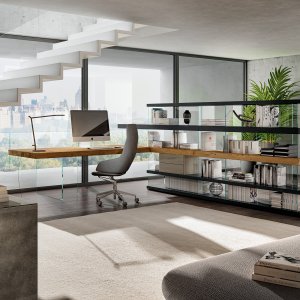 Arbeidsrom innredet med skrivebordet Air