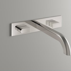 Designarmaturer Sixty fra CEA Design i Black Ivory med marmorservant