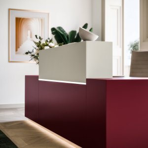 Led-stripe under sokkelen på Z1 fra Quadrifoglio