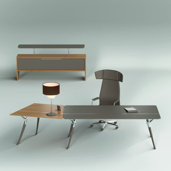 Codutti direksjonsbord i naturmaterialer