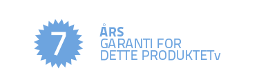 7 års garanti for dette produktet